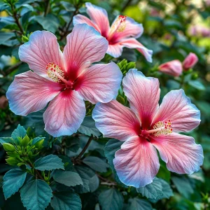 Гибискус садовый Тропикал Сан купить по цене от 293р. в интернет-магазине «Посадика» с доставкой почтой в в Екатеринбурге и по всей России – [изображение №1].